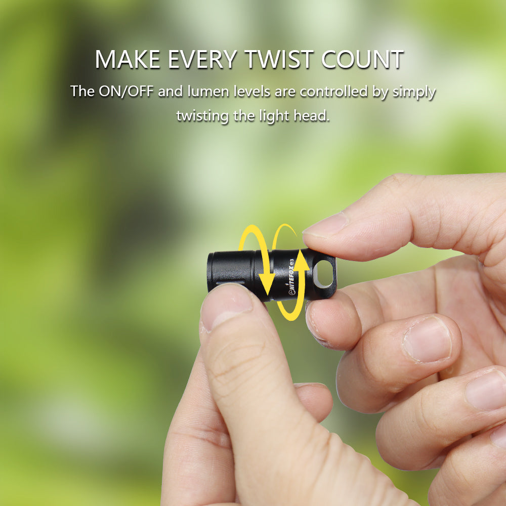 E3 small brightest keychain flashlight