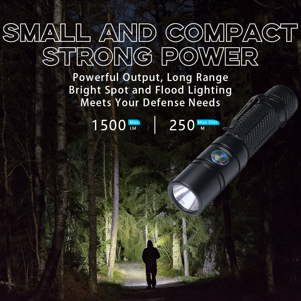 UT15 18650 side switch outdoor flashlight