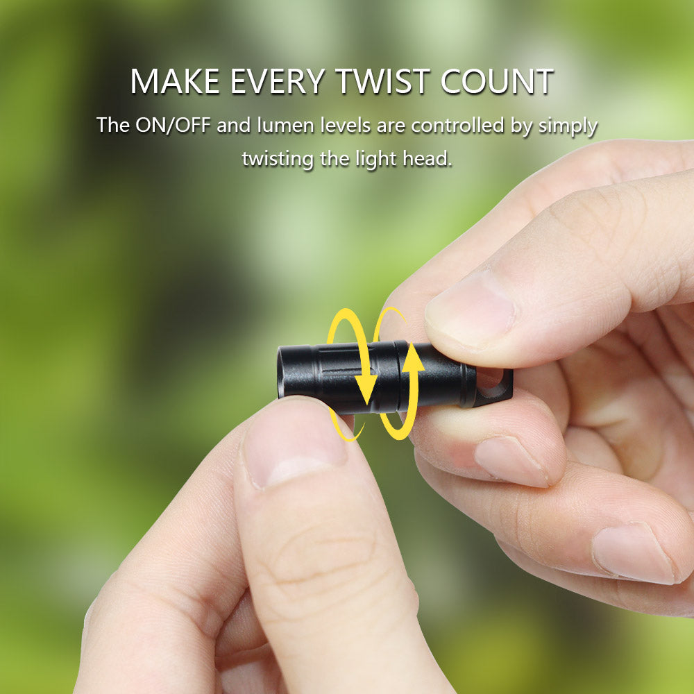 E1 smallest keychain flashlight