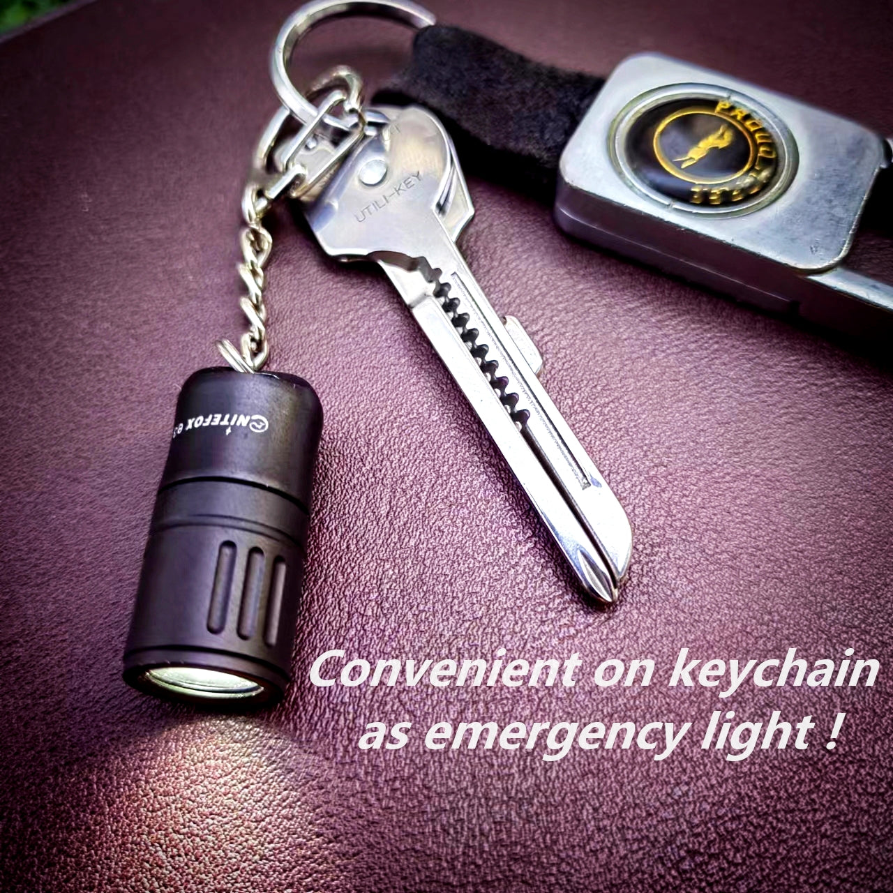E3 small brightest keychain flashlight