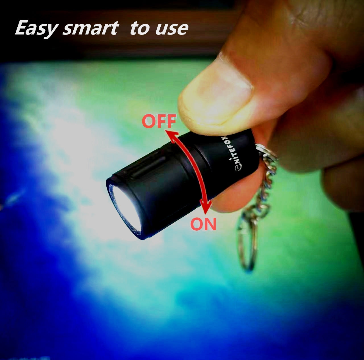 E3 small brightest keychain flashlight