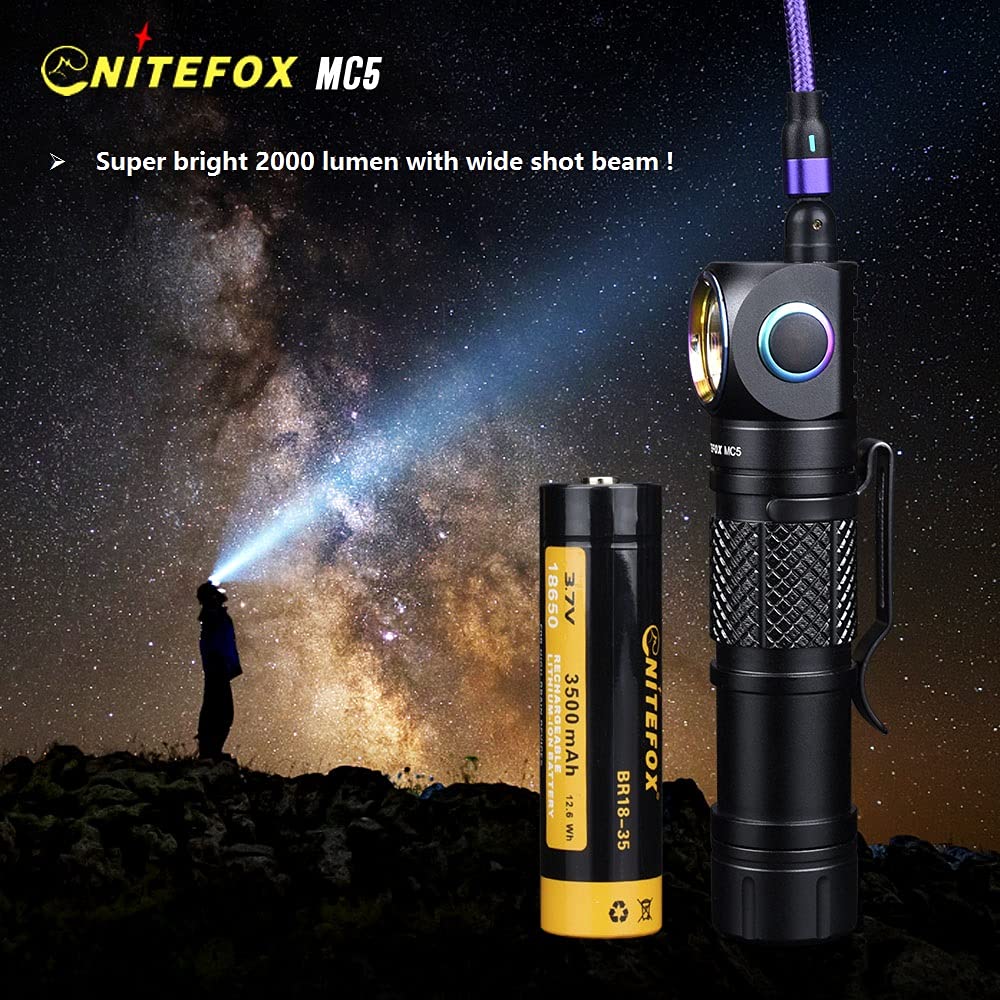 MC5 18650 side bright headlamp & flashlight