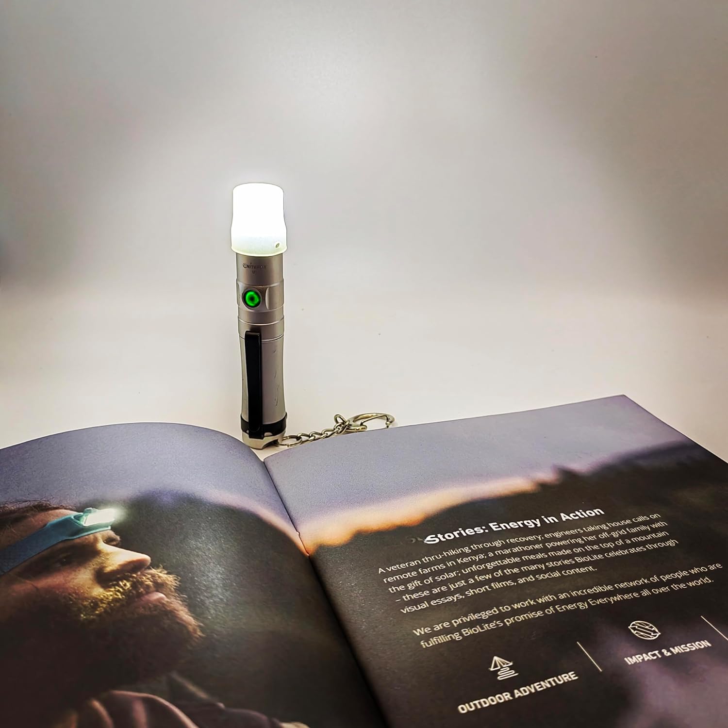 U1 10440 mini rechargeable keychain EDC flashlight