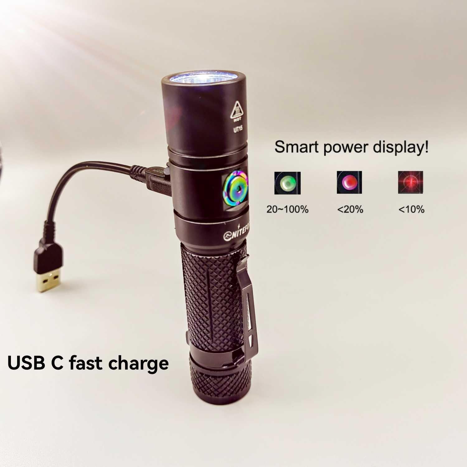 UT15 18650 side switch outdoor flashlight