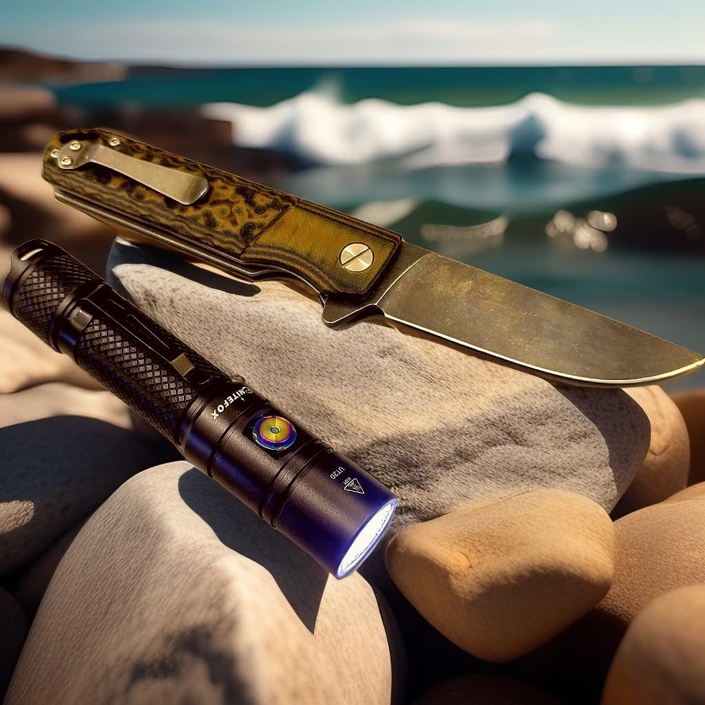 UT20 18650 double switch tactical flashlight