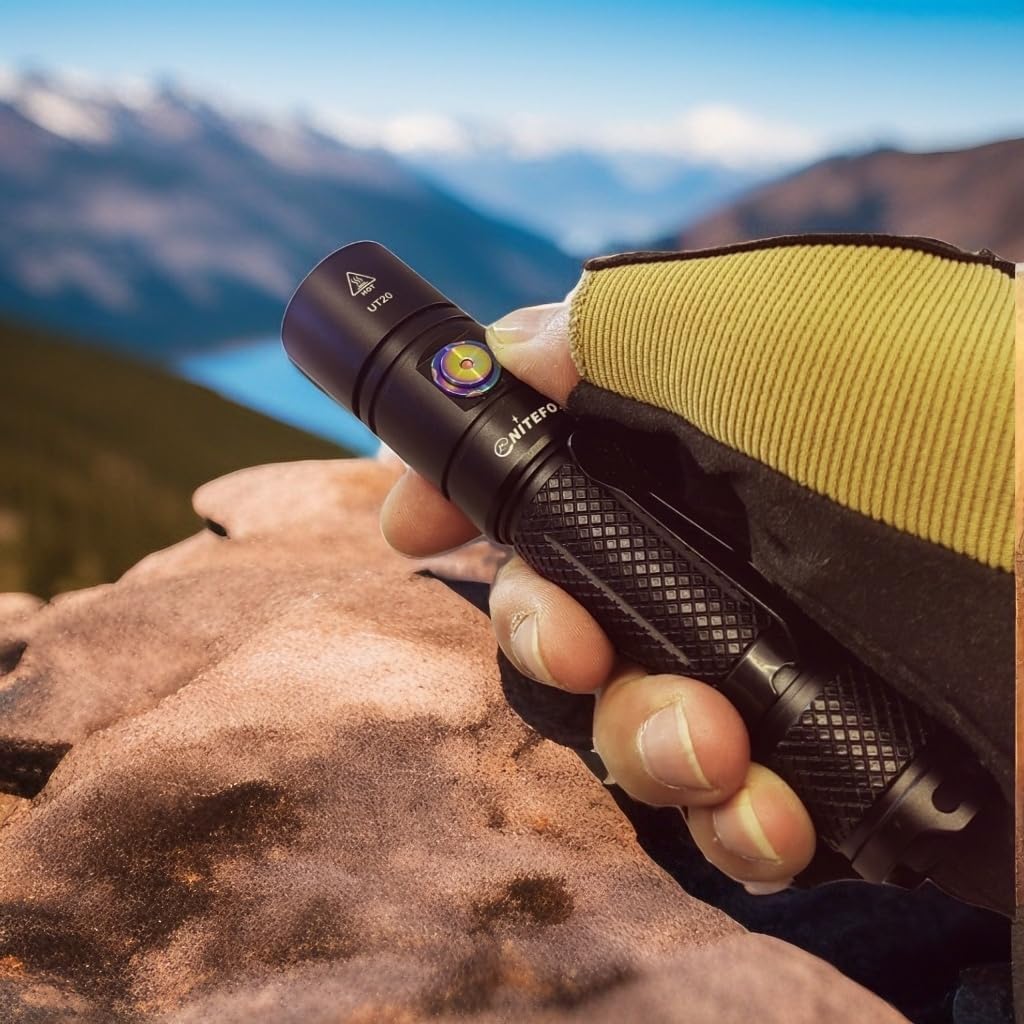 UT20 18650 double switch tactical flashlight