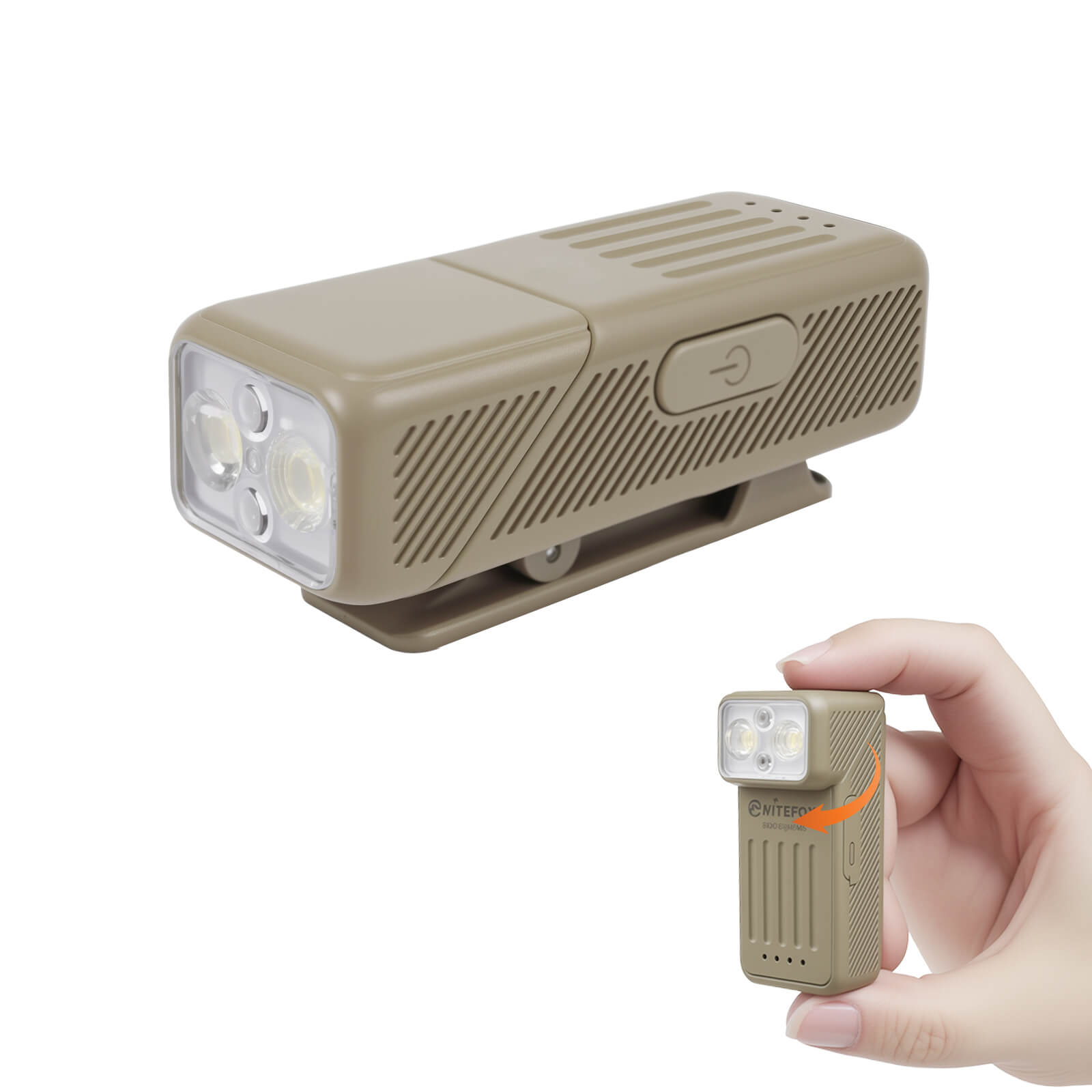 M6 EDC Compact Multi-functional 90° Angle USB Charging Clip Lamp Flashlight