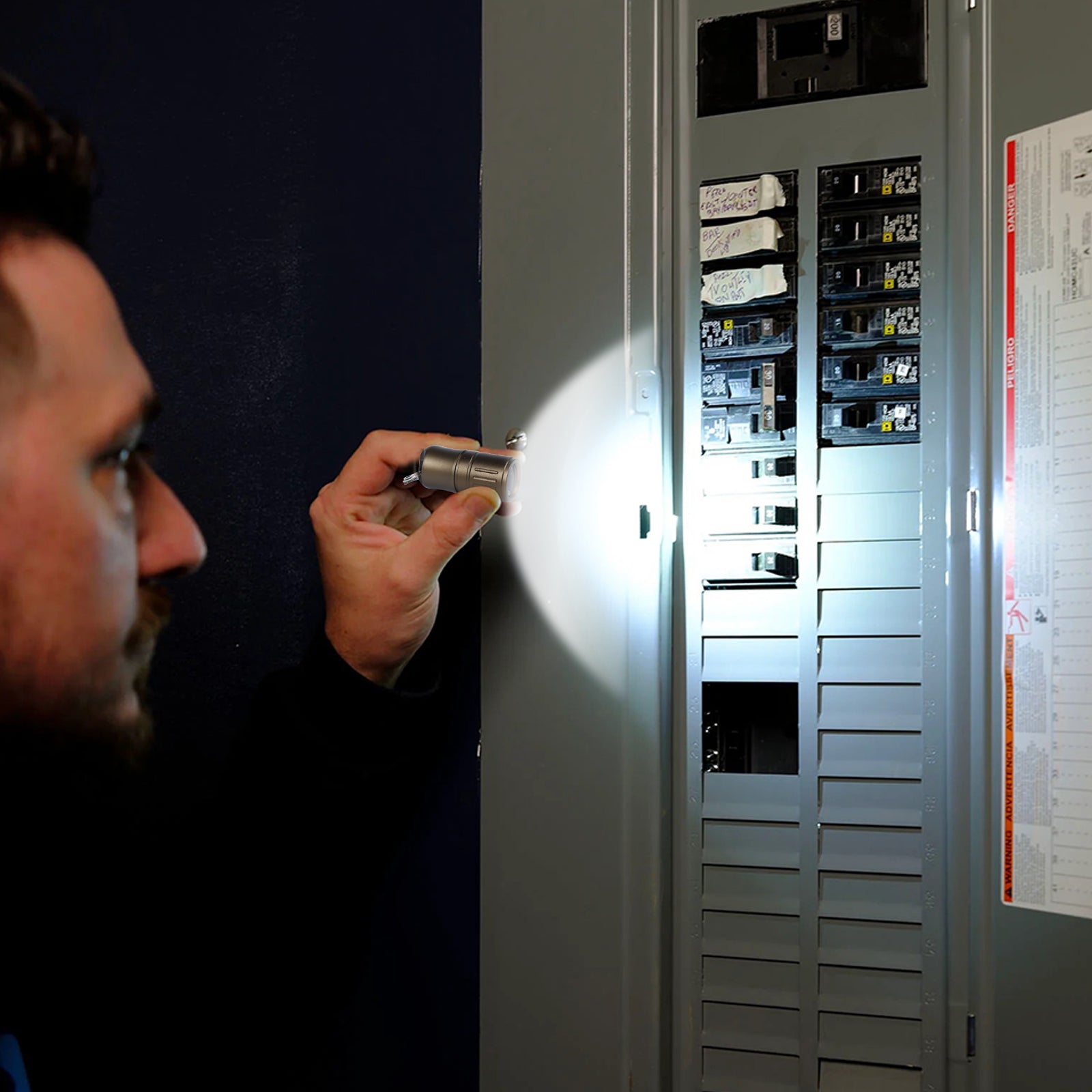 E3 small brightest keychain flashlight