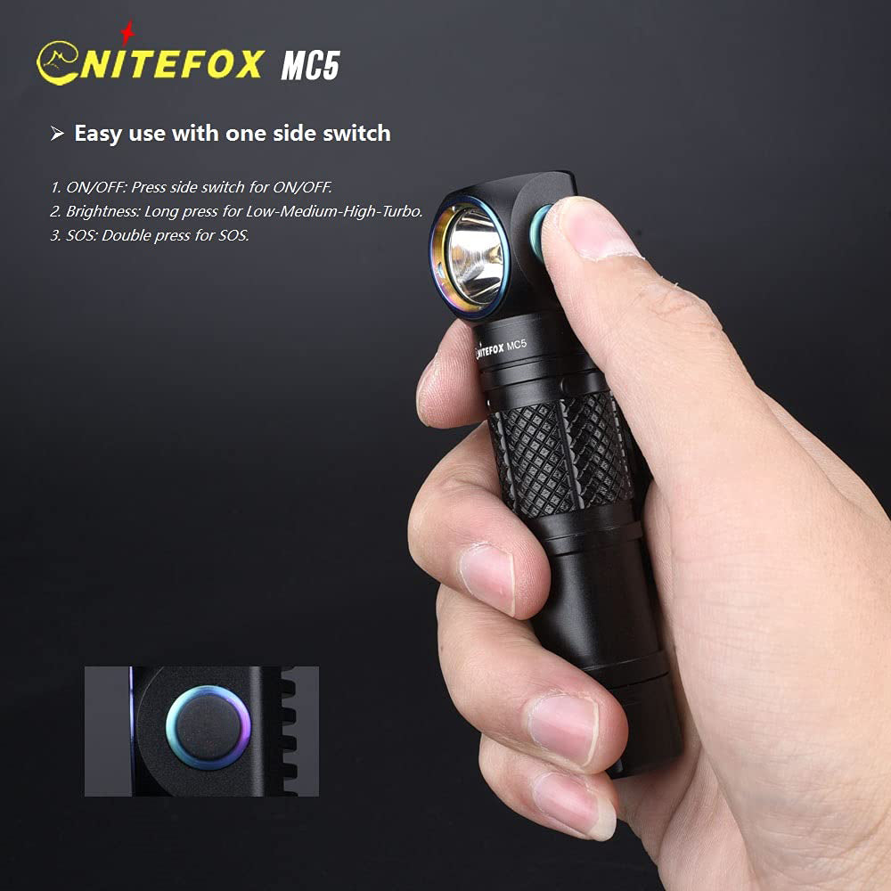 MC5 18650 side bright headlamp & flashlight