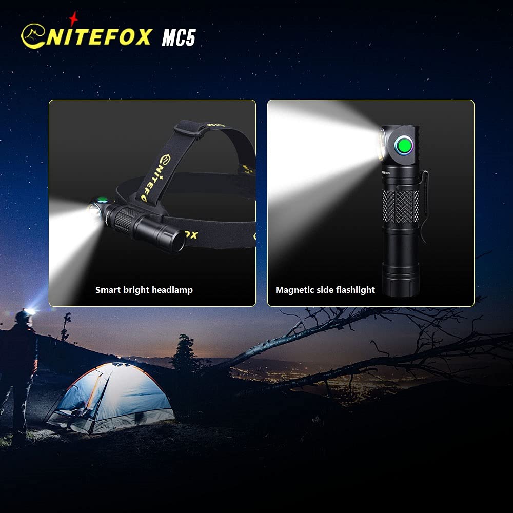 MC5 18650 side bright headlamp & flashlight