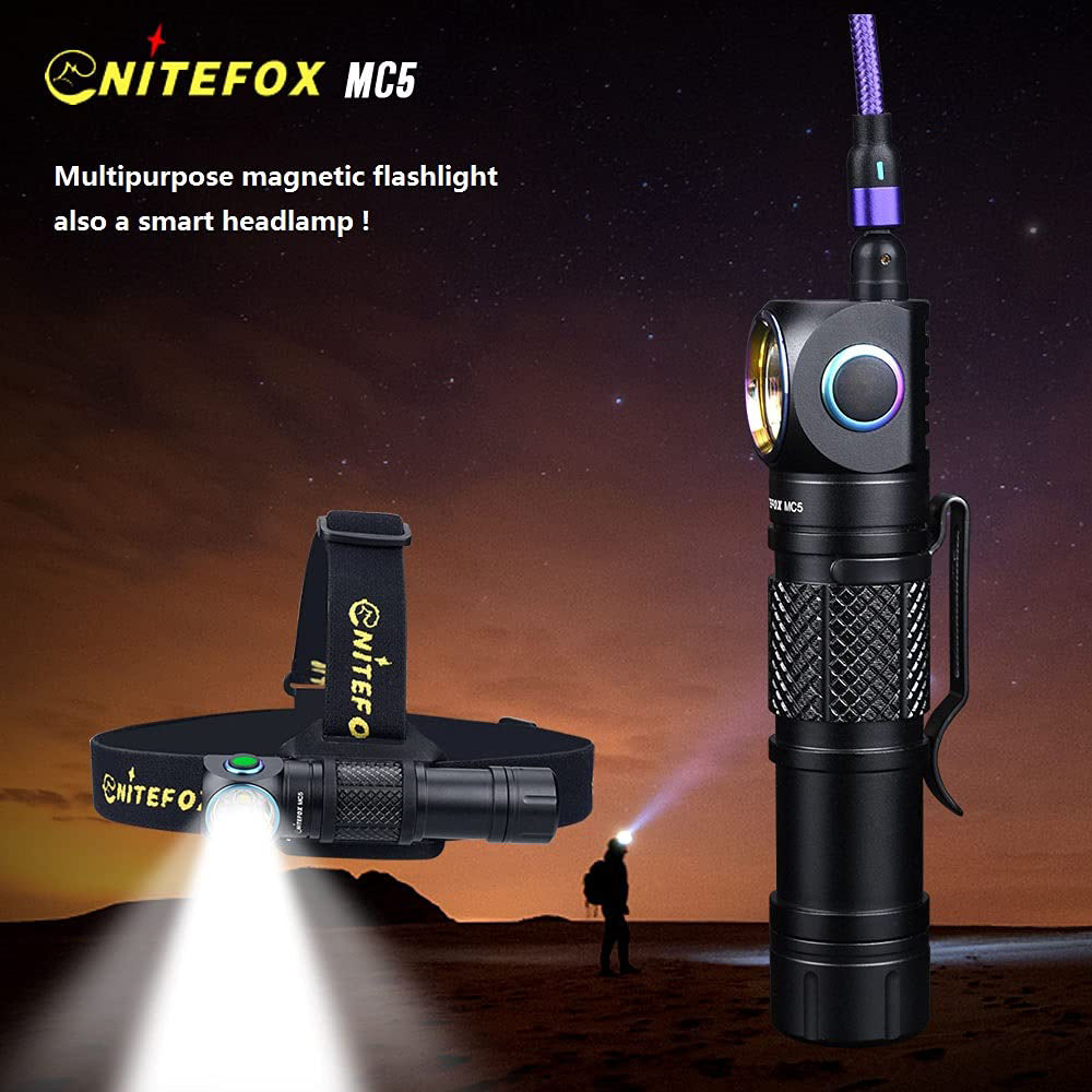 MC5 18650 side bright headlamp & flashlight