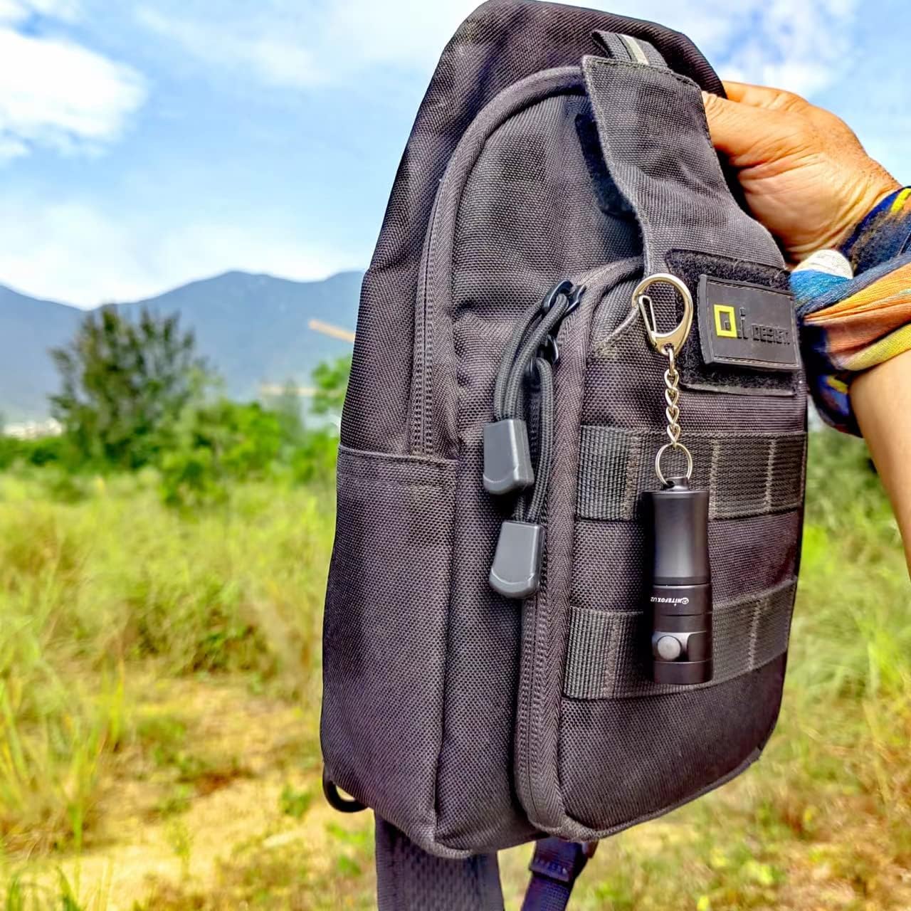 U2 mini rechargeable keychain flashlight