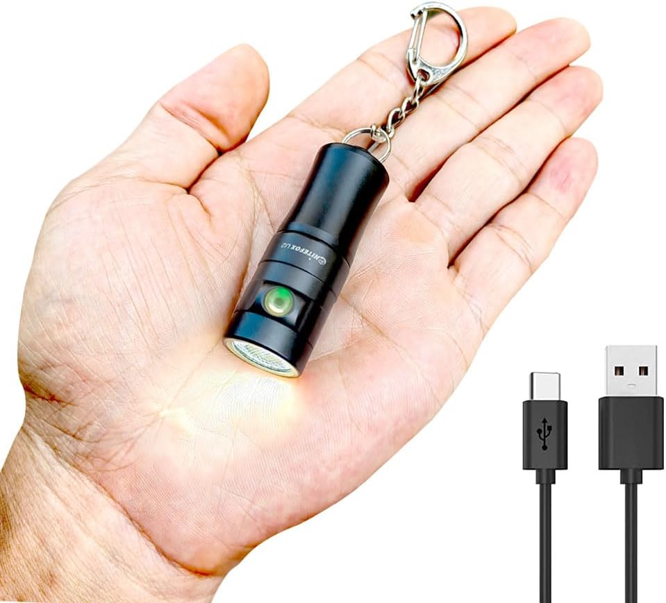 U2 mini rechargeable keychain flashlight