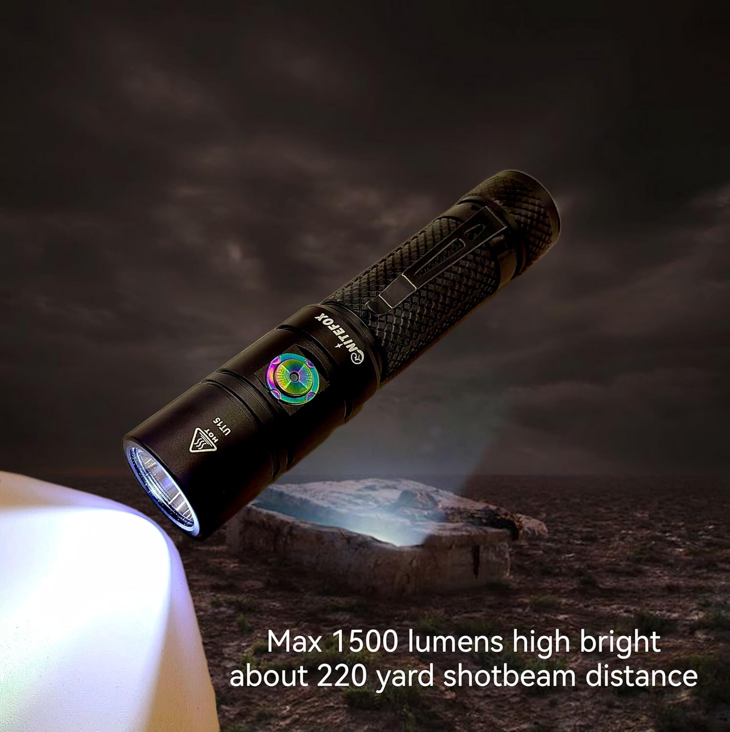 UT15 18650 side switch outdoor flashlight